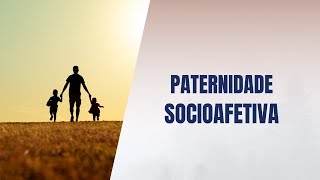 Paternidade socioafetiva [upl. by Ecnarepmet978]