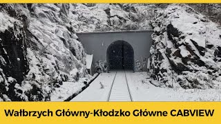 Wałbrzych Główny  Kłodzko Główne CABVIEW [upl. by Aydin212]