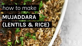 Mujadara Recipe How to Make Lebanese Lentil amp Rice [upl. by Haran184]