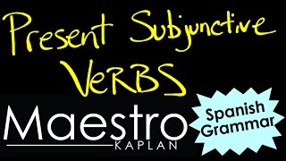 PRESENT SUBJUNCTIVE How to form conjugate verbs in Spanish [upl. by Ennaimaj]