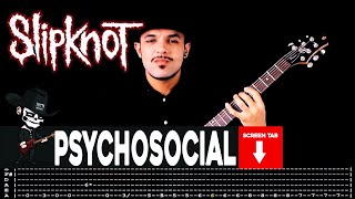 【SLIPKNOT】 Psychosocial  cover by Masuka  LESSON  GUITAR TAB [upl. by Kletter]