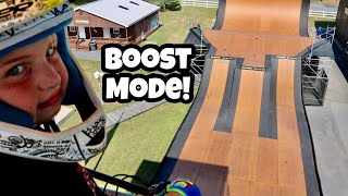 FULL SEND Jumping the MINI MEGA RAMP Woodward East Pennsylvania [upl. by Adnawat]