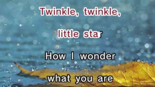 Twinkle Twinkle Little Star  Nursery Rhyme Karaoke and Lyrics Version [upl. by Solberg]