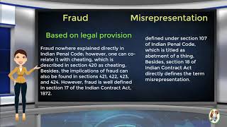 What is Difference Between Fraud amp Misrepresentation [upl. by Hadihahs914]