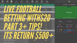 Bet365 Live football betting 20 Challenge Part 3 profit 500 tips [upl. by Derraj]