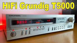 Vintage Grundig T5000 AMFM Stereo Tuner HiFi  TEST amp REPAIR [upl. by Petula682]