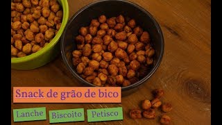 Snack CROCANTE de grão de bico  Petisco biscoito lanche [upl. by Eloisa196]