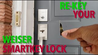 Weiser  ReKey a Smartkey lock  Tutorial [upl. by Esten289]