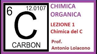 CHIMICA ORGANICA  Lezione 1  Chimica del Carbonio [upl. by Aicirtan]