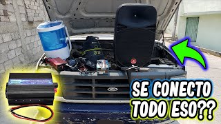 COMO INSTALAR UN INVERSOR O CONVERSOR DE CORRIENTE DE 12v A 110v 220 EN UN AUTO🚘FACIL Y PRACTICO [upl. by Rooney]