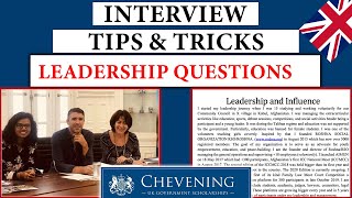 CHEVENING SCHOLARSHIP INTERVIEW Questions based on Leadership and Influence Essay  Complete Course [upl. by Cavil]