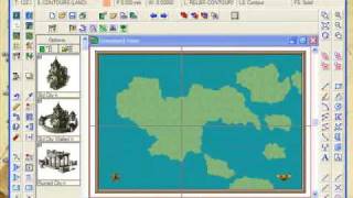 Part C Overland Mapping with Campaign Cartographer  Contours [upl. by Tehc]