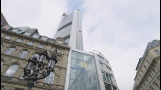 Frankfurter Skyline und CommerzbankHochhaus [upl. by Legnaleugim]