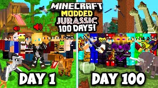 I Spent 100 Days in a Minecraft MODDED YOUTUBER SMP This is what happened [upl. by Aihcropal]