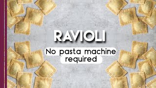 How to make Ravioli from scratch without pasta machine  Italian recipe [upl. by Regina]