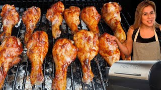 Smoked Chicken Legs on Pellet Grill [upl. by Bartie981]