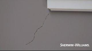 How to Fix Cracks in Drywall  SherwinWilliams [upl. by Nadual736]