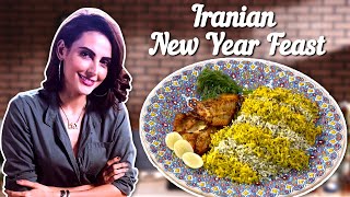 Iranian New Year Feast By Mandana Karimi  Iranian Food Recipe  Full Course Meal [upl. by Yraccaz]