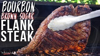 Epic Bourbon Flank Steak Recipe  SAM THE COOKING GUY 4K [upl. by Gerger783]