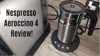 Nespresso Aeroccino 4 Milk Frother Review  Worth upgrading from the Aeroccino 3 [upl. by Nomelc]