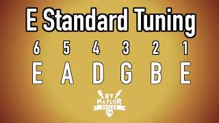 E Standard Tuning Guitar Notes  E Guitar Tuner [upl. by Mitman]