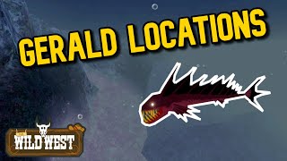 Gerald Monster Fish Locations  The Wild West Roblox [upl. by Kast]