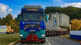 Allelys Heavy Haulage 240t transformer move [upl. by Carlyle721]