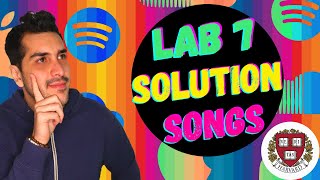 LAB 7 SONGS  SOLUTION CS50 [upl. by Brentt643]