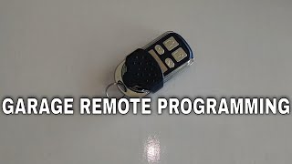 Garage door remote  How to program a replacement [upl. by Jochebed818]