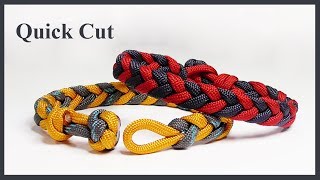 Easy Braided Paracord Bracelet Design Quick Cut [upl. by Valiant]