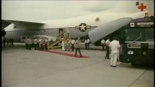 February 12 1973 Vietnam War POW Return at Clark AFB [upl. by Enohpets]