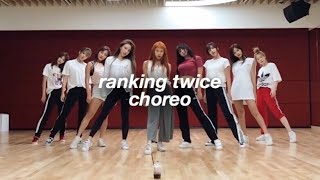 ranking twice choreographies [upl. by Macomber]