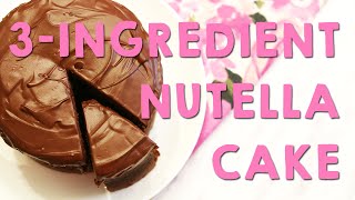 Nutella Cake  Peachy Bunny Bakes  YUM Desserts [upl. by Merkle]