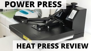 Power Press Heat Press Machine Review amp How To Use [upl. by Ailedroc937]