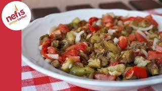 Közlenmiş Patlıcan Salatası Tarifi  Nefis Yemek Tarifleri [upl. by Hallsy]