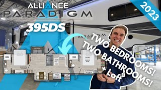 Discover the Spacious RV with 2 Bedrooms 2 Bathrooms and a Bonus Loft The Paradigm 395DS [upl. by Nahgrom]