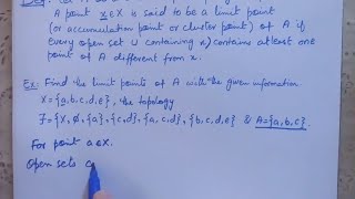 Limit Points In Topology Introduction to topology [upl. by Joliet]