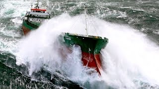 Top 10 Biggest Ships in Storm Extreme Largest Waves in Sea [upl. by Orvas608]