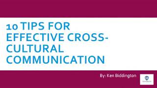 10 Tips for Effective CrossCultural Communication [upl. by Map]