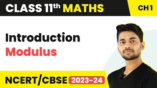 Introduction  Modulus  Maths Class 11 [upl. by Akerehs731]