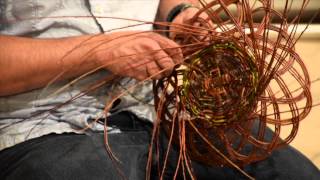 Carlos Herrera demonstrates Pueblo basketmaking [upl. by Aenej372]