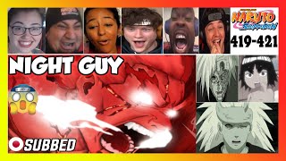 quot8th Gate Guy vs Madara Naruto Shippuden Episode 419421 REACTION MASHUP [upl. by Elinor29]