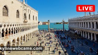 🔴 Live Webcam from Piazza San Marco  Venice [upl. by Jacki]