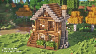 Minecraft  How to Build a Cottagecore Survival Base [upl. by Norven613]