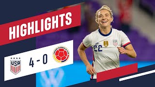 USWNT vs Colombia Highlights  Jan 18 2021 [upl. by Hait359]