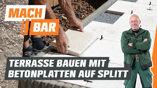 Terrassenplatten verlegen aus Beton  OBI [upl. by Ziana]