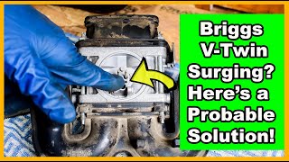 Briggs and Stratton VTwin Surging Fix Nikki Carburetor [upl. by Vescuso]