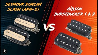 Gibson Burstbucker 1amp2 VS Seymour Duncan Slash APH2 [upl. by Eninahpets]