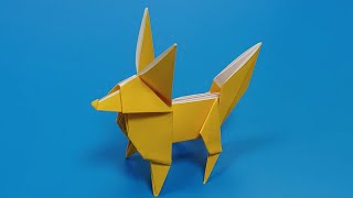 사막여우 접는방법종이접기  네모아저씨  Origami Fennec fox [upl. by Simonetta695]