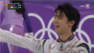 Yuzuru Hanyu 羽生結弦 JPN  2018 PyeongChang Figure Skating Mens Free Skate US NBC [upl. by Claudio]